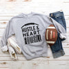 Hustle and Heart Football Graphic Sweatshirt