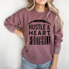 Hustle and Heart Football Graphic Sweatshirt