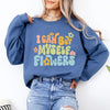 I Can Buy Myself Flowers Colorful Graphic Sweatshirt