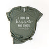 I Run on Kisses and Chaos Short Sleeve Crewnneck Tee