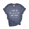 I Run on Kisses and Chaos Short Sleeve Crewnneck Tee