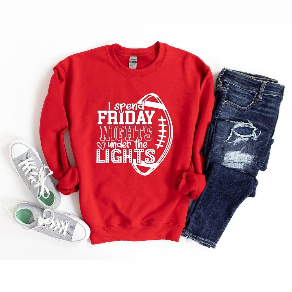 I Spend Friday Nights Under the Lights Graphic Sweatshirt