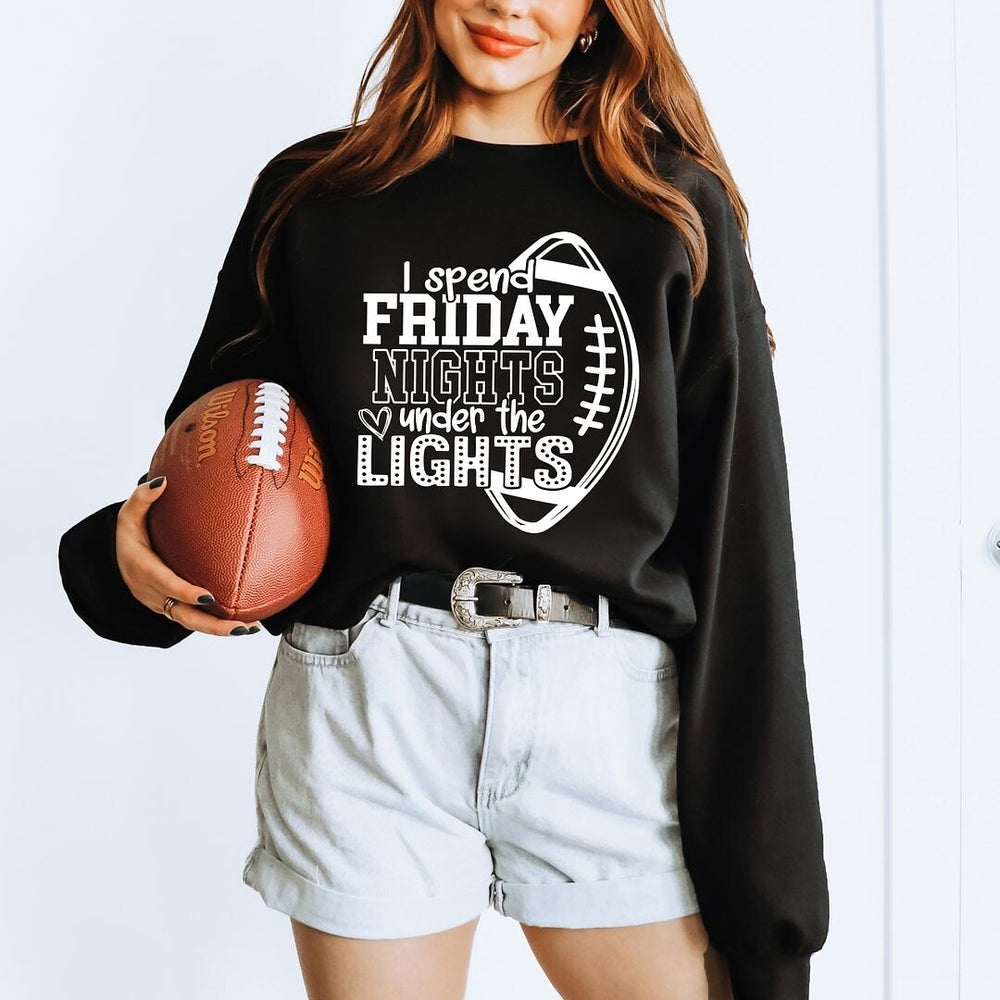 I Spend Friday Nights Under the Lights Graphic Sweatshirt