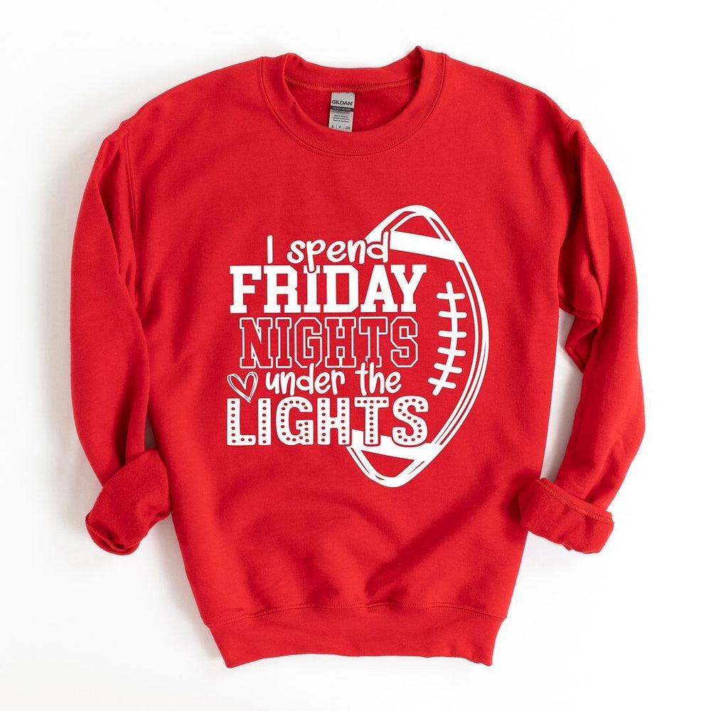 I Spend Friday Nights Under the Lights Graphic Sweatshirt