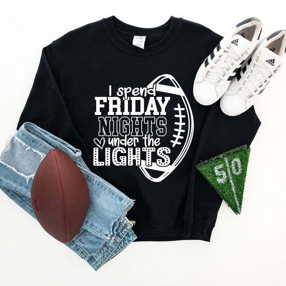 I Spend Friday Nights Under the Lights Graphic Sweatshirt