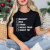 I Tried Nice List Short Sleeve Crewnneck Tee