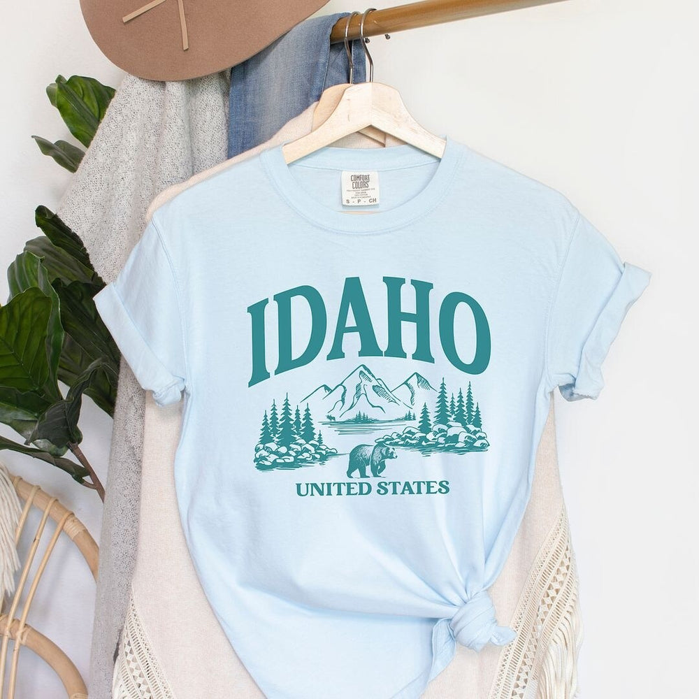 Idaho Forest Scene Garment Dyed Tee