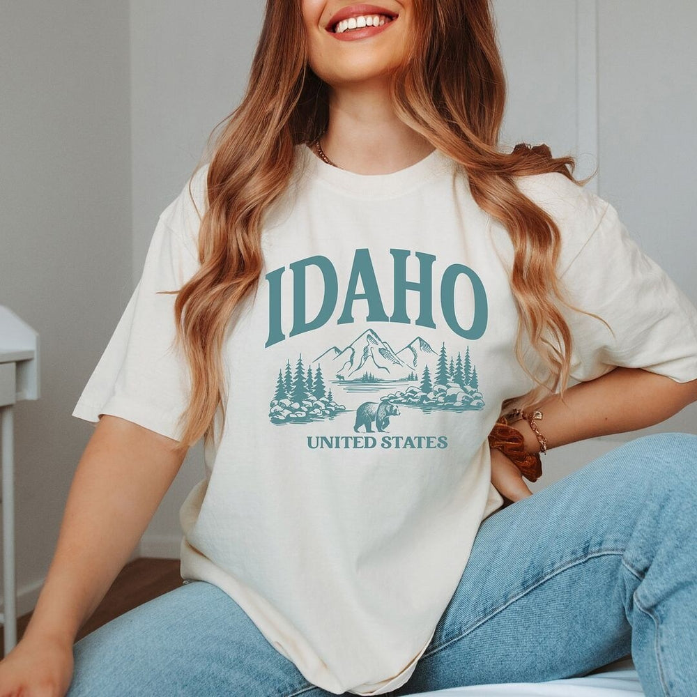 Idaho Forest Scene Garment Dyed Tee