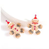 Imitation Pearl Gingerbread Men Stud Earrings