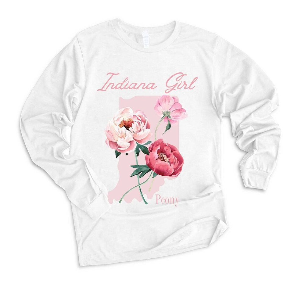 Indiana Girl Flower Long Sleeve Tee