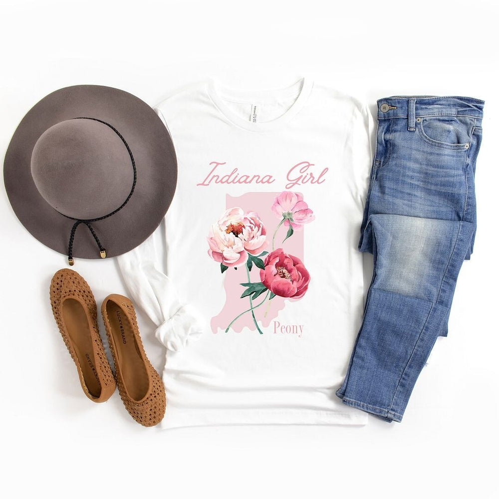 Indiana Girl Flower Long Sleeve Tee