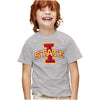 Iowa State University Distressed Primary Kids T Shirt for Youth Boys and Girls