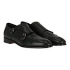 Isaia Mens Dress Black Dress Shoe