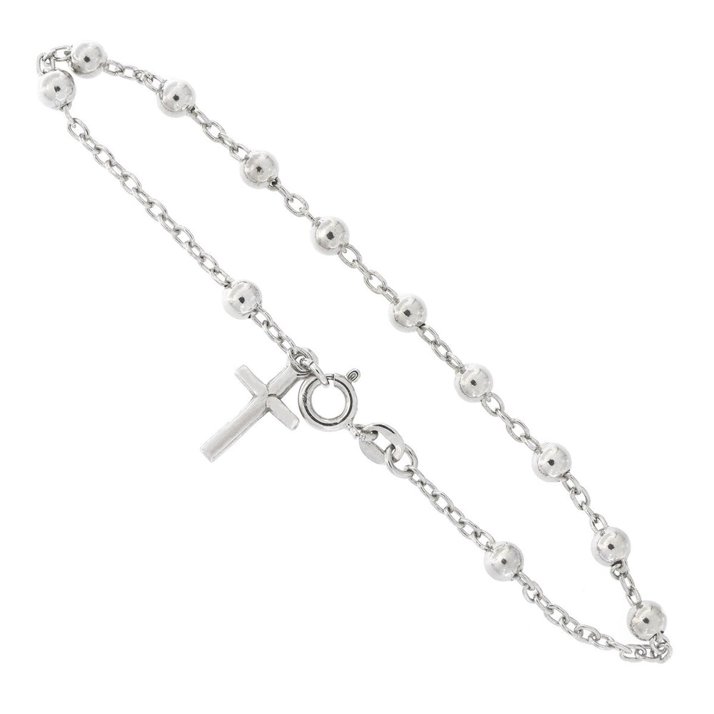 Italian Sterling Silver Rosary Bracelet