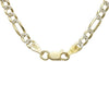 Italian Two-tone Goldplated Sterling Silver 4mm Figaro Chain Necklace