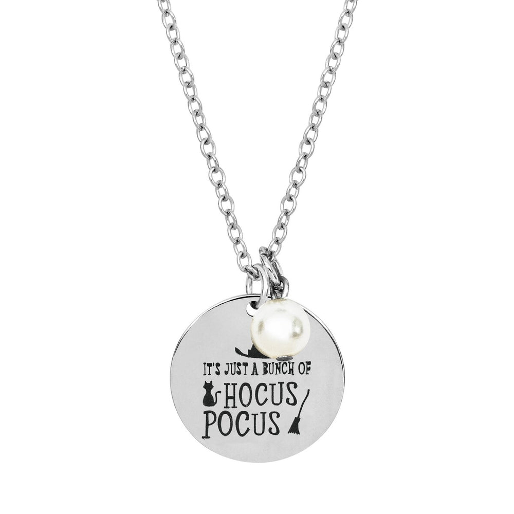 Its Just A Bunch Of Hocus Pocus Pendant Necklace - White