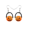 Jack-o-lantern Drop Earrings