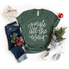 Jingle All The Way Cursive Short Sleeve Crewnneck Tee