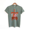 Jingle Bell Rock Checkered Garment Dyed Tee