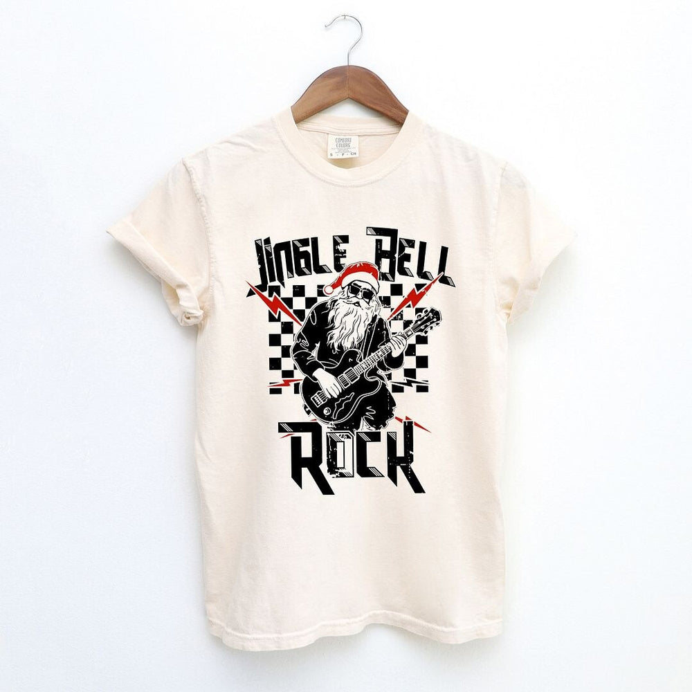 Jingle Bell Rock Santa Garment Dyed Tee