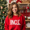 Jingle Bold Puff Print Graphic Sweatshirt