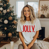 Jolly Bold Puff Print Garment Dyed Tee