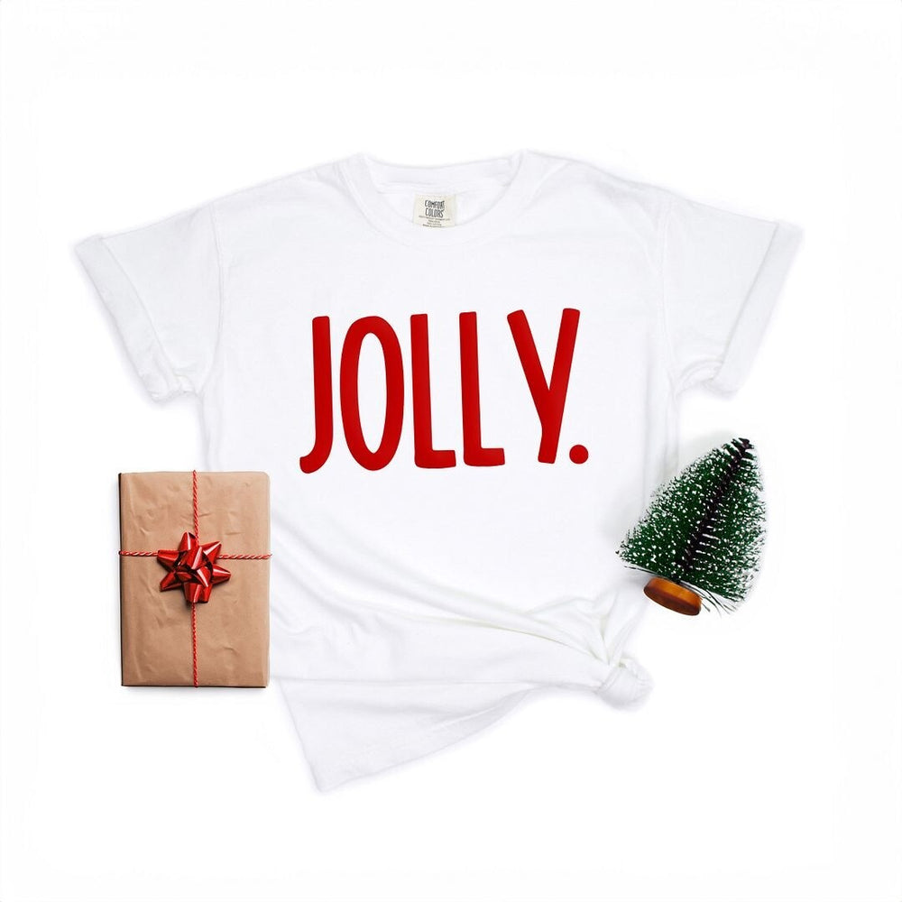 Jolly Bold Puff Print Garment Dyed Tee