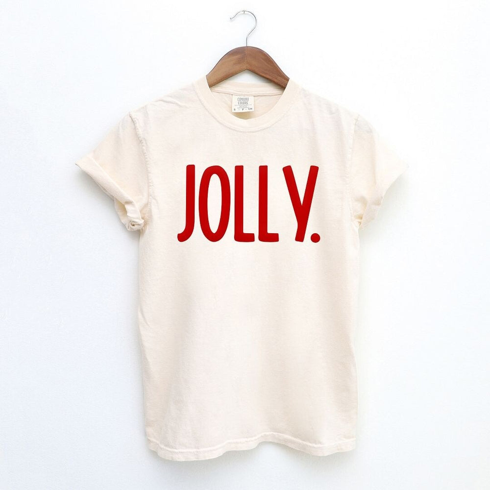 Jolly Bold Puff Print Garment Dyed Tee