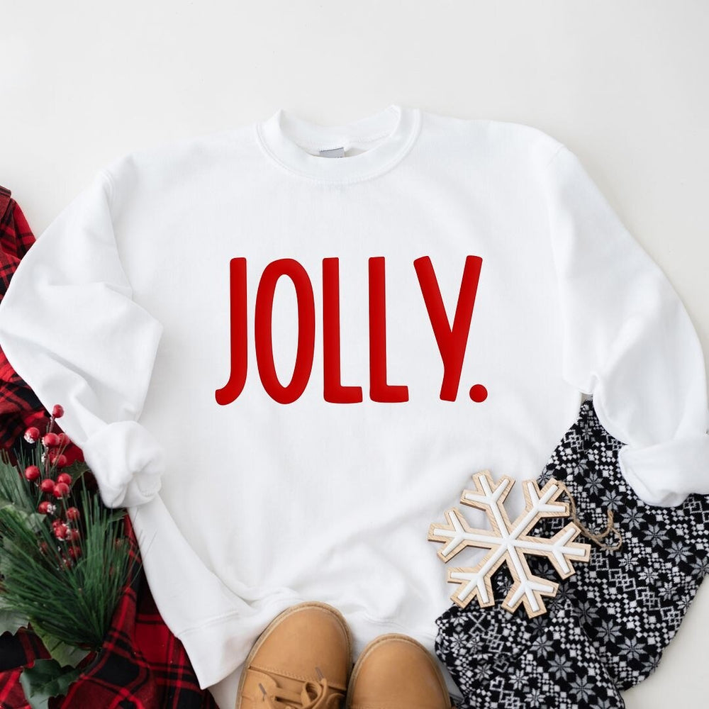 Jolly Bold Puff Print Graphic Sweatshirt