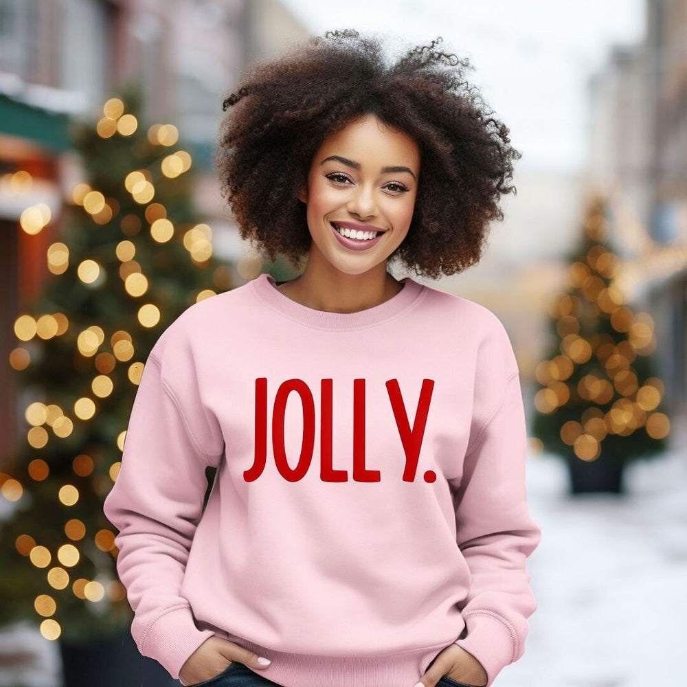 Jolly Bold Puff Print Graphic Sweatshirt