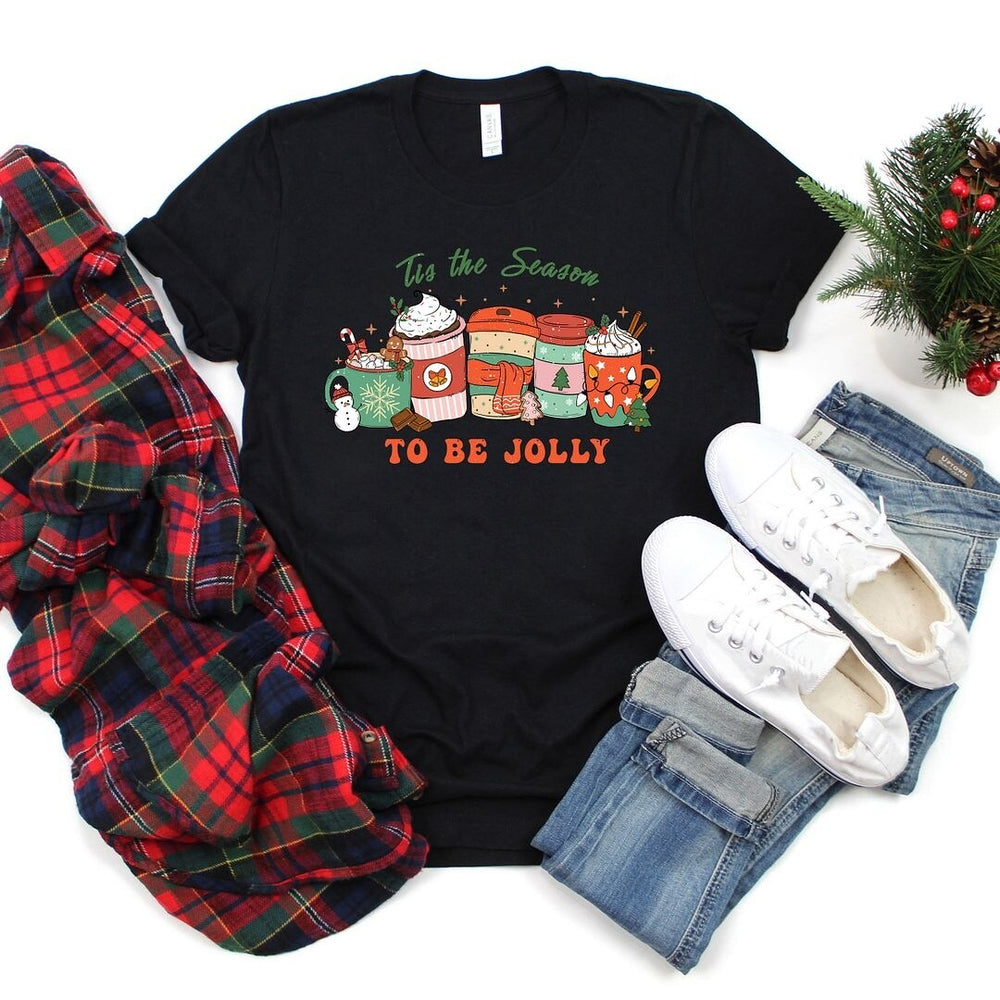 Jolly Season Mugs Short Sleeve Crewnneck Tee