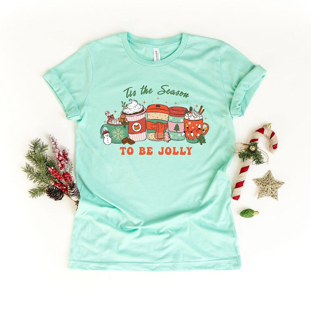 Jolly Season Mugs Short Sleeve Crewnneck Tee