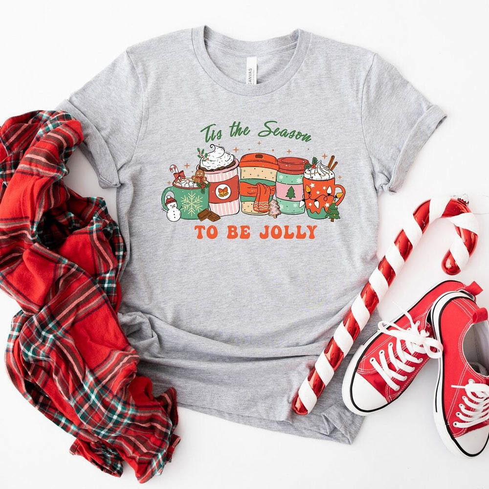 Jolly Season Mugs Short Sleeve Crewnneck Tee