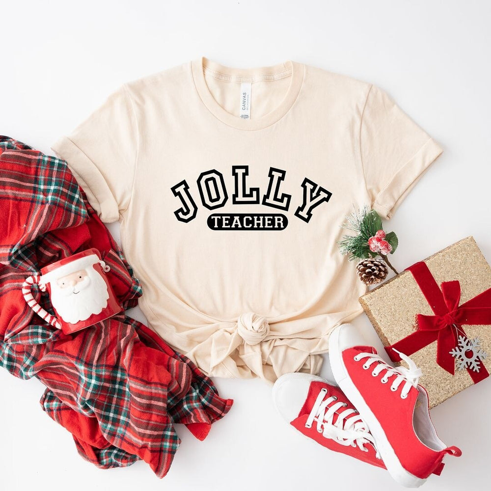 Jolly Teacher Varsity Short Sleeve Crewnneck Tee