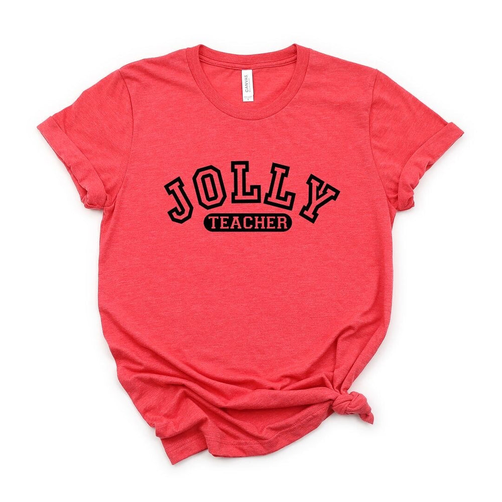 Jolly Teacher Varsity Short Sleeve Crewnneck Tee