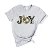 Joy Christmas Lights Short Sleeve Crewnneck Tee