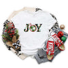 Joy Christmas Lights Short Sleeve Crewnneck Tee