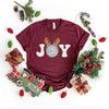 Joy Reindeer Short Sleeve Crewnneck Tee