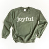 Joyful Bold Puff Print Graphic Sweatshirt