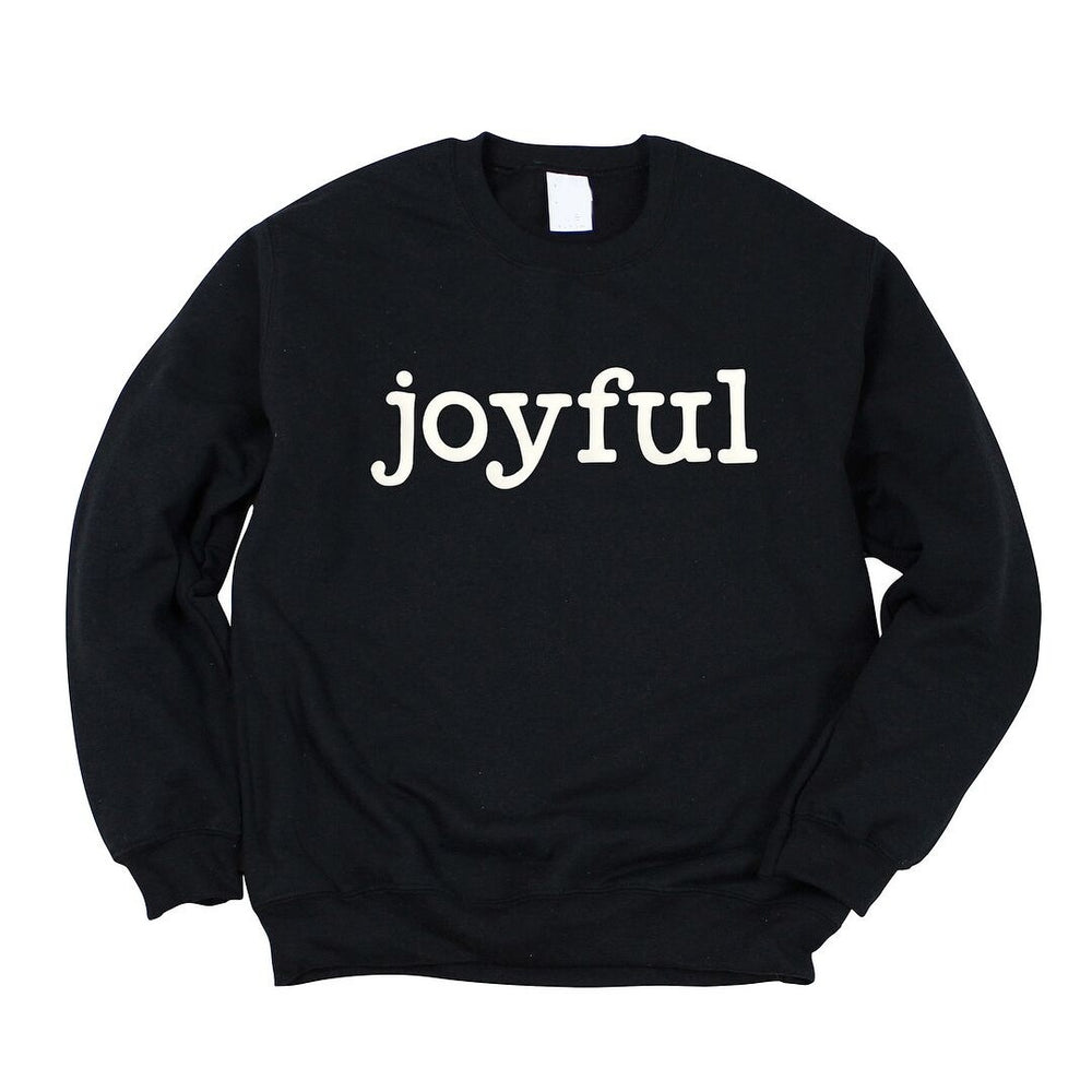 Joyful Bold Puff Print Graphic Sweatshirt