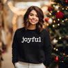 Joyful Bold Puff Print Graphic Sweatshirt