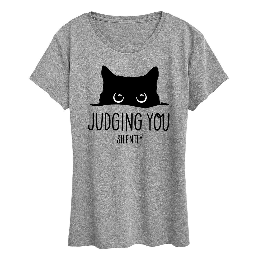 Judging You Silently Cat Plus Tee