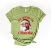 Just Waiting For Christmas Santa Short Sleeve Crewnneck Tee