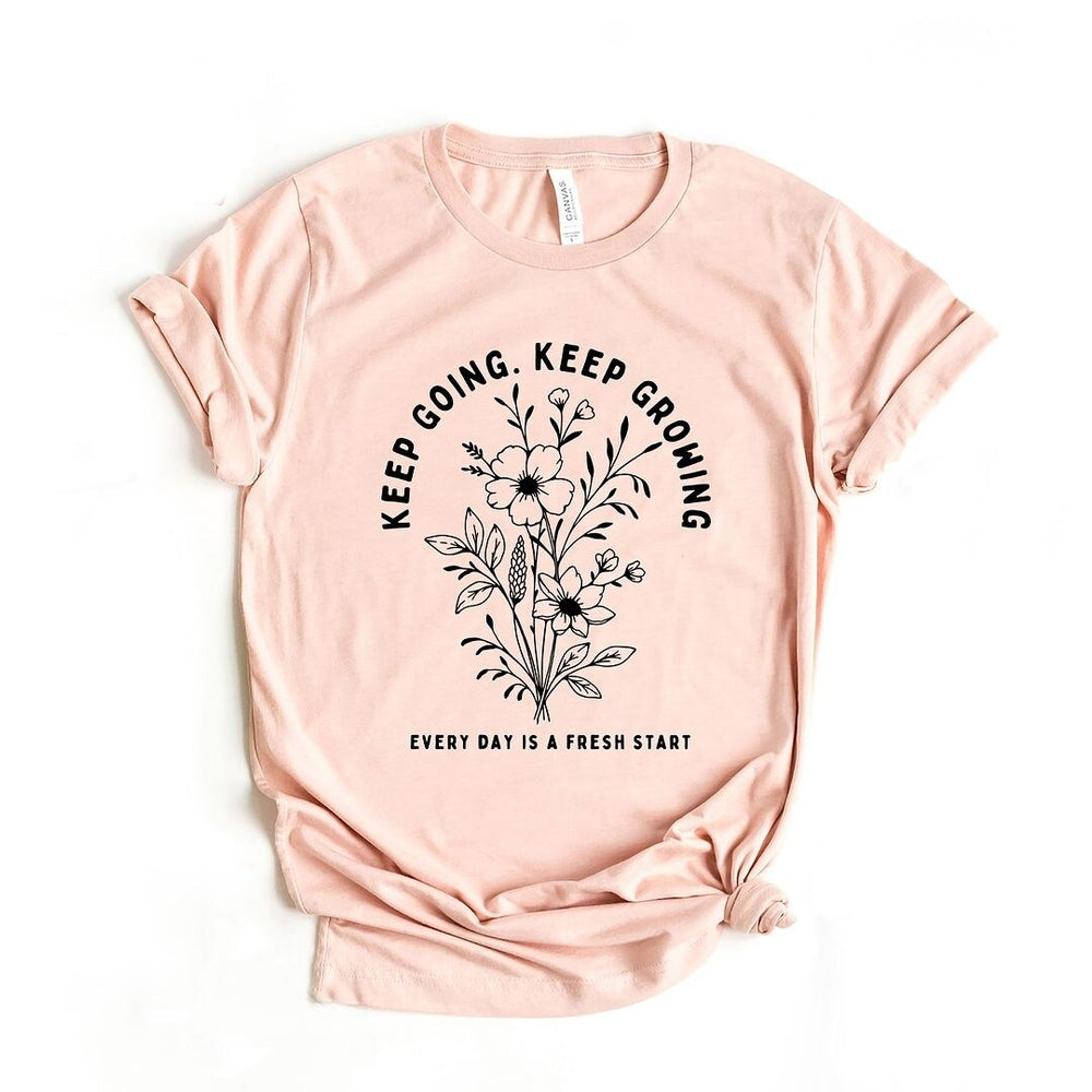 Keep Going Keep Growing Short Sleeve Tee