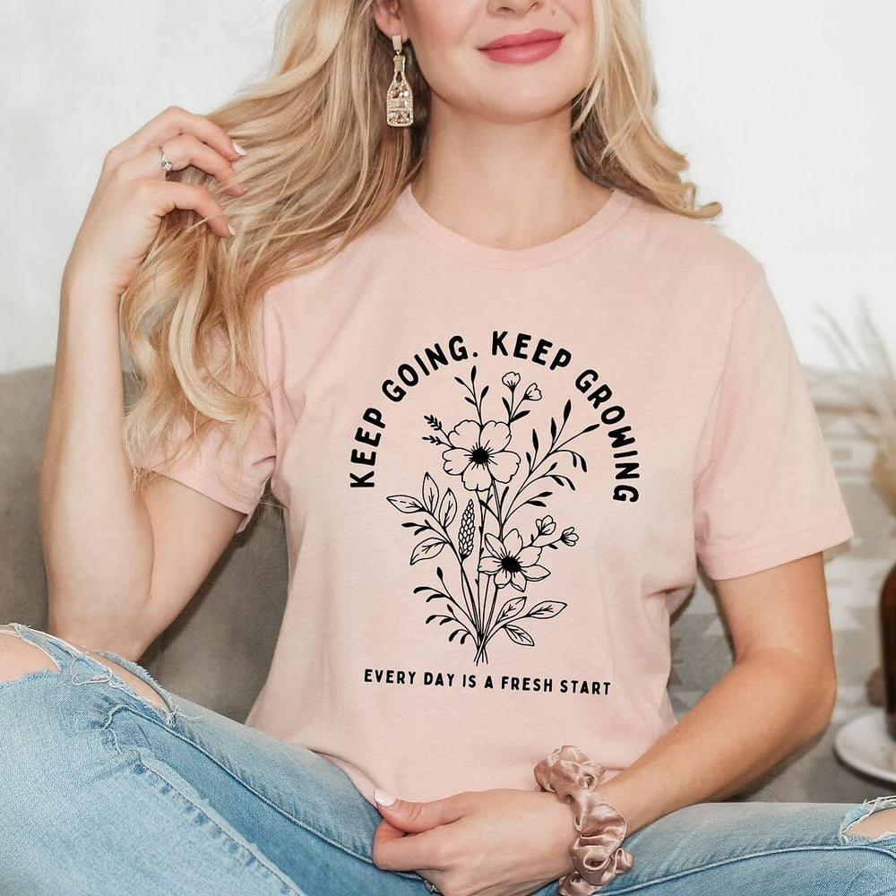 Keep Going Keep Growing Short Sleeve Tee