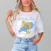 Kentucky Girly Flower Short Sleeve Crewnneck Tee