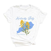 Kentucky Girly Flower Short Sleeve Crewnneck Tee