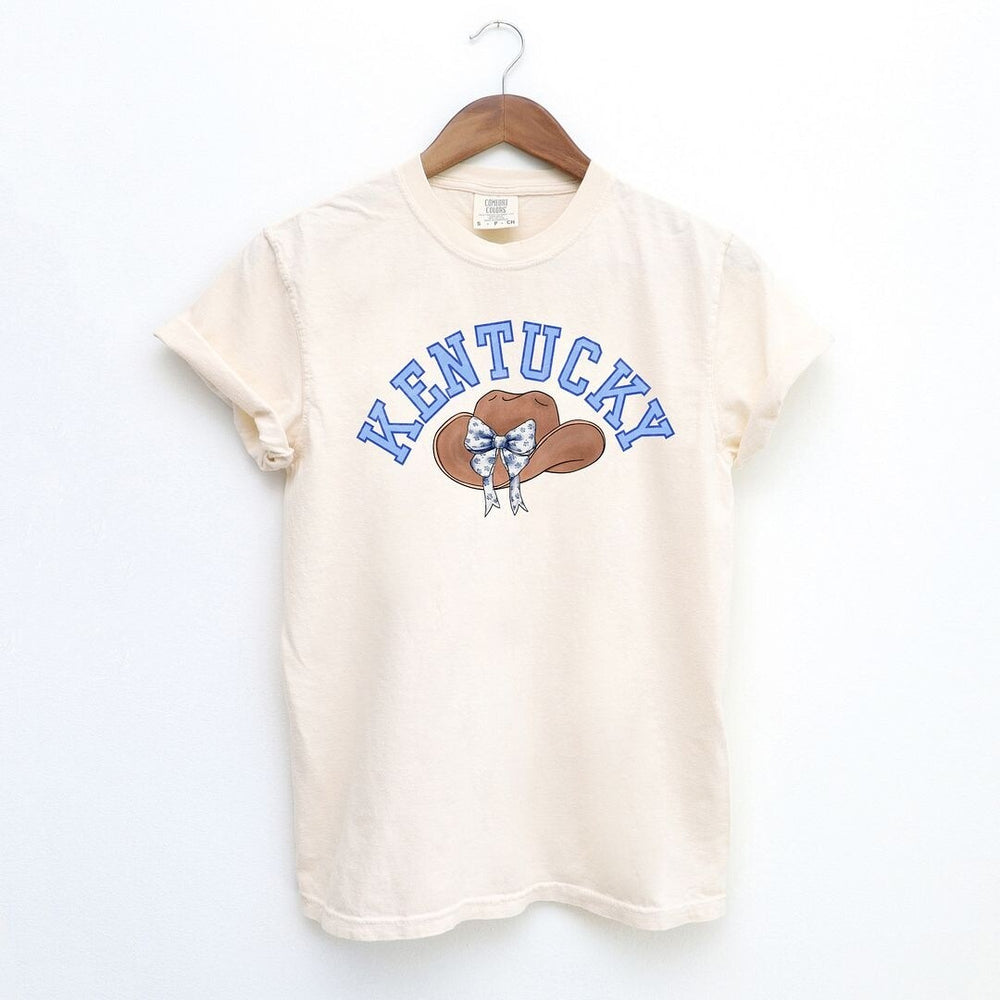 Kentucky Hat With Bow Garment Dyed Tee