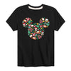 Kids Disney Mickey Silhouette Christmas Tee