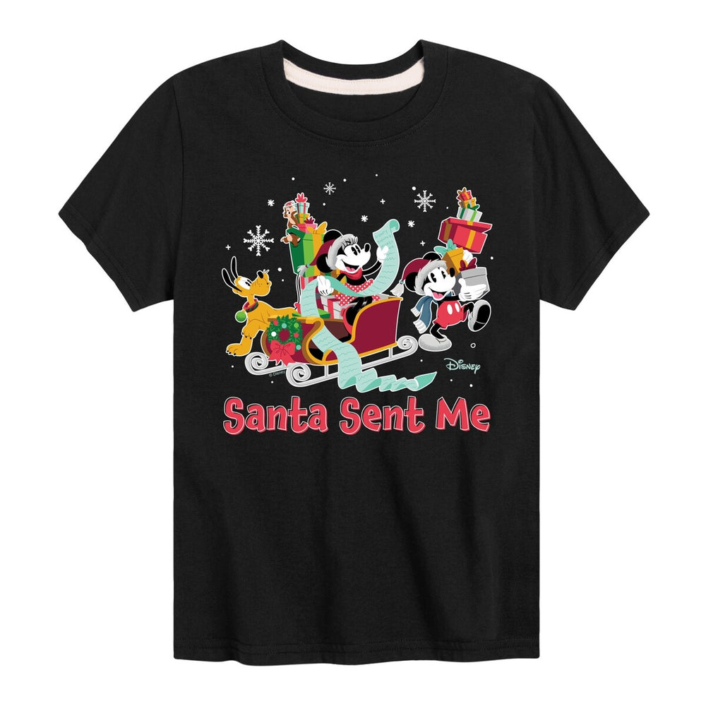 Kids Disney Santa Sent Me Tee